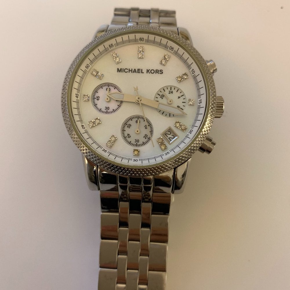 Silver Michael Kors Analog Watch